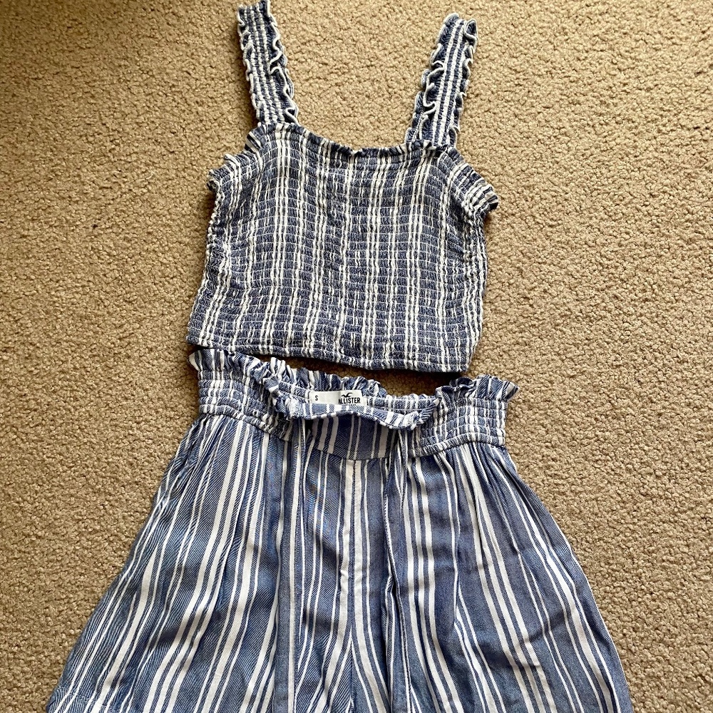 Women's Hollister Extra High-Rise Two-Piece Striped Jumper